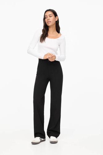 Pantalon Habillé Straight Taille Haute - Pull&Bear - Modalova