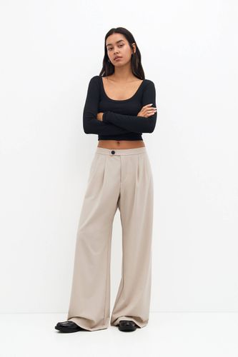 Pantalon Habillé Plissé - Pull&Bear - Modalova