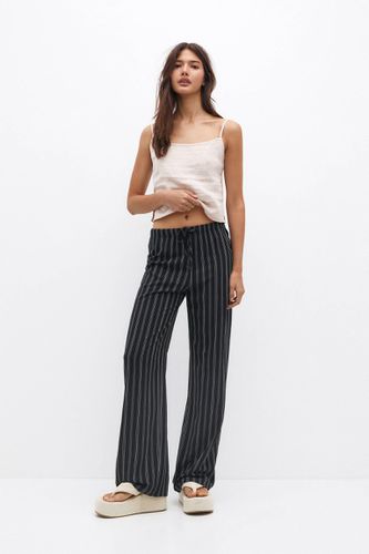 Pantalon Fluide Rayures - Pull&Bear - Modalova