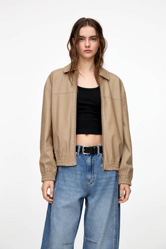 Blouson Oversize En Similicuir - Pull&Bear - Modalova