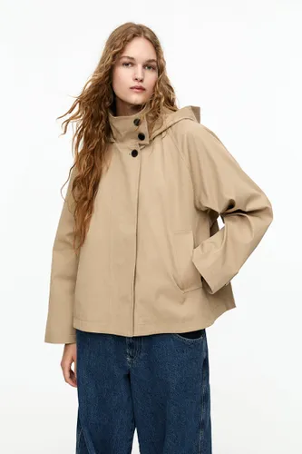 Trench Cropped À Capuche - Pull&Bear - Modalova