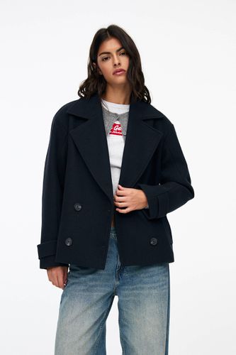 Manteau Court En Mélange De Laine - Pull&Bear - Modalova