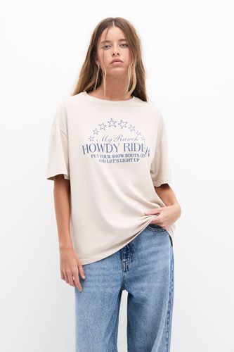 T-Shirt Rodéo À Manches Courtes - Pull&Bear - Modalova