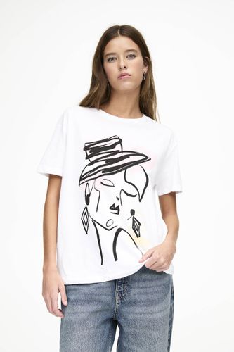 T-Shirt Femme Avec Chapeau - Pull&Bear - Modalova