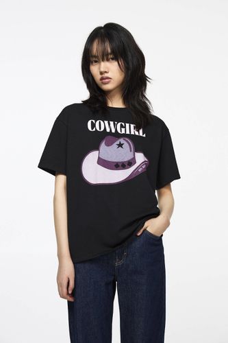 T-Shirt À Imprimé Cowgirl - Pull&Bear - Modalova