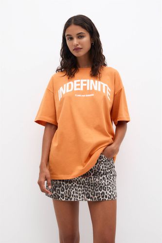 T-Shirt Orange Indéfinite - Pull&Bear - Modalova