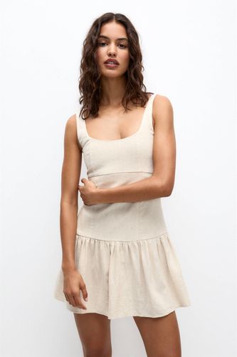 Robe Courte À Volants - Pull&Bear - Modalova