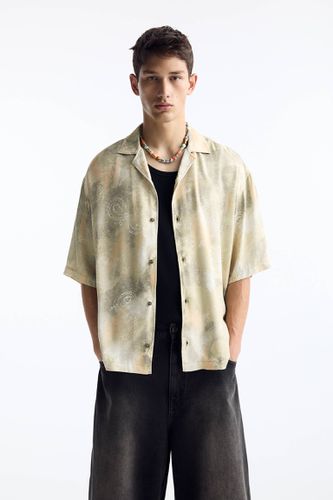 Chemise Manches Courtes Imprimé Cachemire - Pull&Bear - Modalova