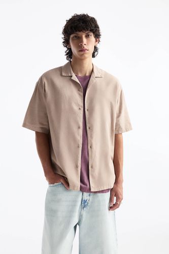 Chemise Basique Manches Courtes En Lin - Pull&Bear - Modalova