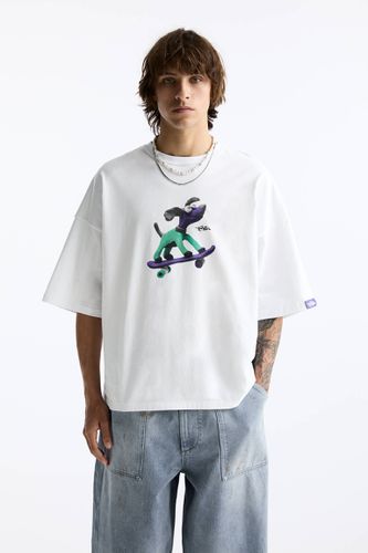 T-Shirt Imprimé Chien - Pull&Bear - Modalova