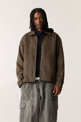 Veste À Carreaux À Fermeture Éclair - Pull&Bear - Modalova