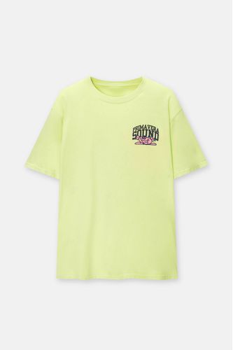 T-Shirt Vert Citron Primavera Sound - Pull&Bear - Modalova