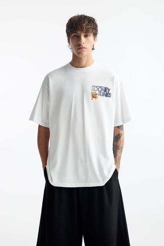 T-Shirt Blanc Looney Tunes - Pull&Bear - Modalova