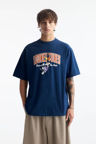 T-Shirt Bleu Looney Tunes - Pull&Bear - Modalova