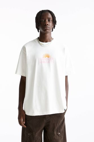 T-Shirt Imprimé Tête De Mort - Pull&Bear - Modalova