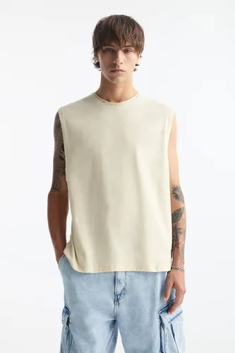 T-Shirt Sans Manches Et Imprimé Cachemire - Pull&Bear - Modalova