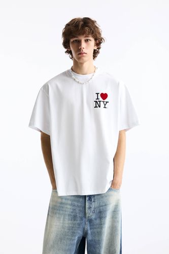 T-Shirt I Love Ny - Pull&Bear - Modalova