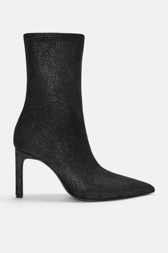 Bottines À Talon Élastiquées Brillantes - Pull&Bear - Modalova