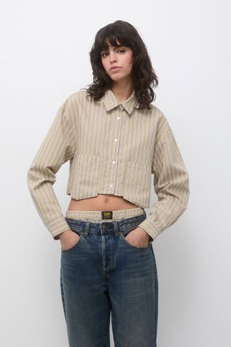 Chemise Cropped À Rayures Lee - Pull&Bear - Modalova