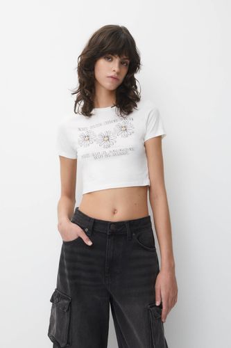 T-Shirt Manches Courtes Papillon - Pull&Bear - Modalova