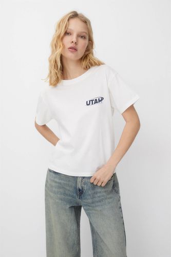 T-Shirt Blanc Utah - Pull&Bear - Modalova