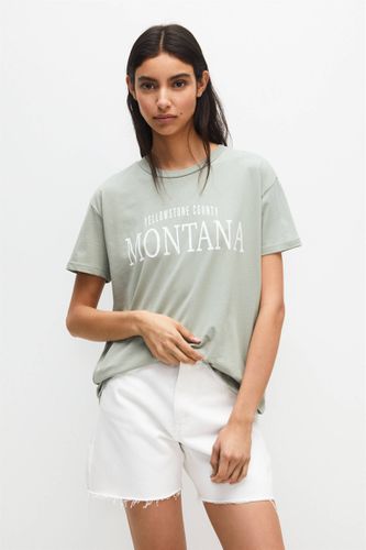 T-Shirt Manches Courtes Montana - Pull&Bear - Modalova