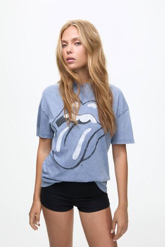 T-Shirt Rolling Stones Manches Courtes - Pull&Bear - Modalova