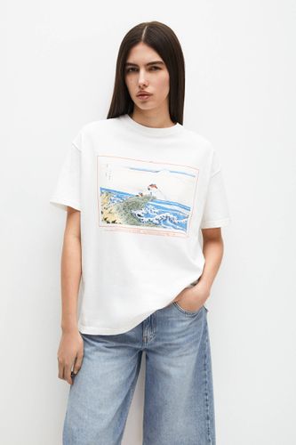 T-Shirt Manches Courtes Mont Fuji - Pull&Bear - Modalova