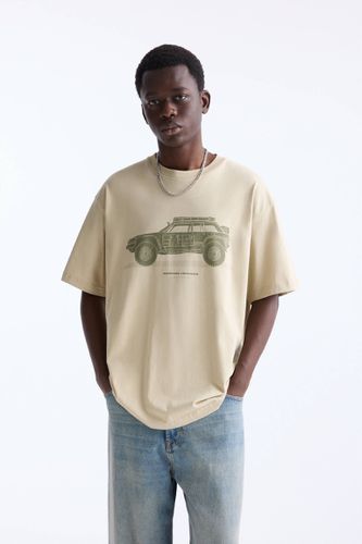 T-Shirt Imprimé Moteur - Pull&Bear - Modalova
