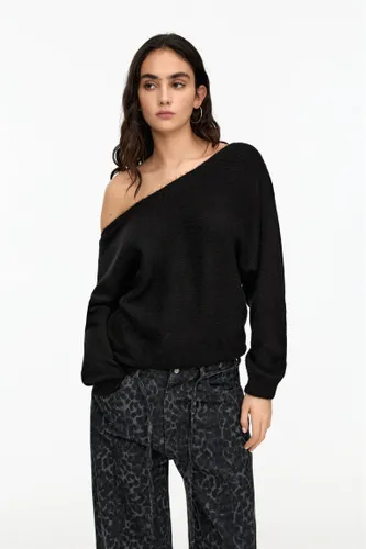 Pull Asymétrique En Maille Souple - Pull&Bear - Modalova