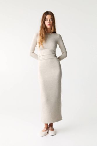 Robe Midi En Maille - Pull&Bear - Modalova