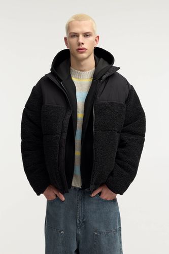 Veste Matelassée Avec Mouton Synthétique - Pull&Bear - Modalova