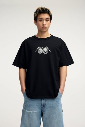 T-Shirt Metallica Têtes De Mort - Pull&Bear - Modalova