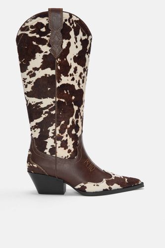 Bottes Cowboy Imprimé Animal Cuir - Pull&Bear - Modalova