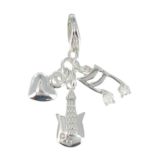 Charms Argent Musique d'Amour - LES POULETTES BIJOUX - Modalova