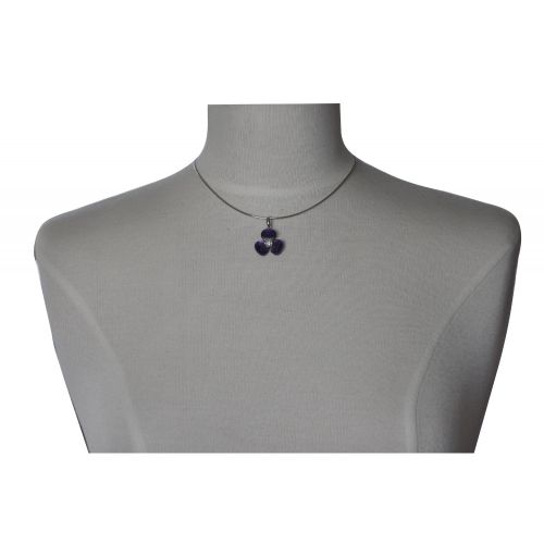 V Pendentif Argent Fleur et Zirconium - LES POULETTES BIJOUX - Modalova