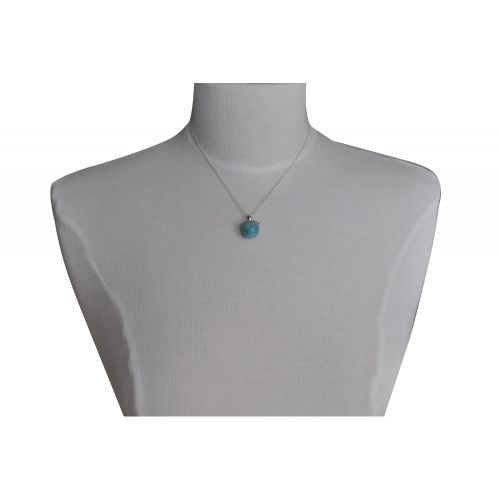 V Pendentif Argent Pomme Amazonite - LES POULETTES BIJOUX - Modalova