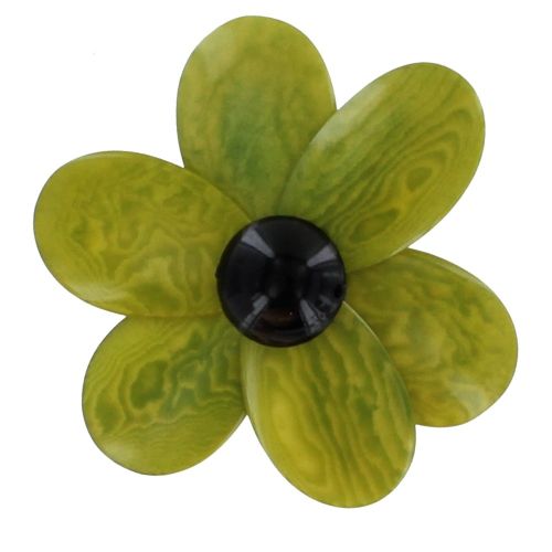 Broche Fleur en Tagua - LES POULETTES BIJOUX - Modalova