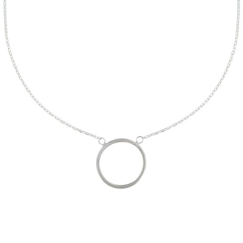 Collier Argent Cercle Plat - LES POULETTES BIJOUX - Modalova