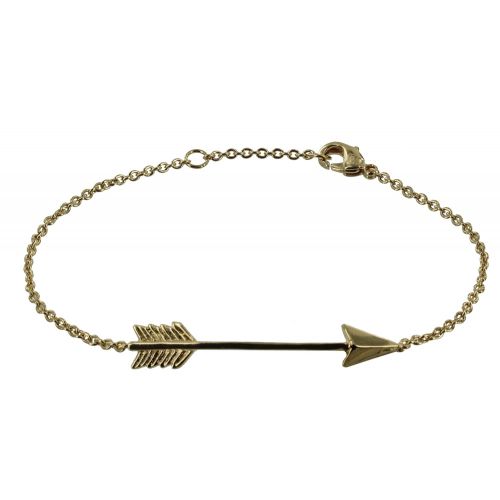 Bracelet Plaqué Or Flèche - LES POULETTES BIJOUX - Modalova