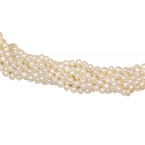Collier de Perles de Culture Torsades Ivoire - LES POULETTES BIJOUX - Modalova