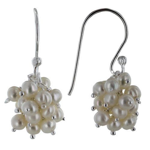 Boucles d'Oreilles et Grappe de Perles d'Eau Douce - LES POULETTES BIJOUX - Modalova