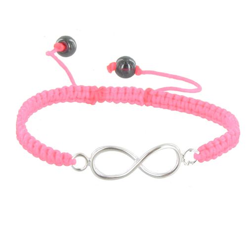 Bracelet Infini Lien Tréssé - Classics - Rose - LES POULETTES BIJOUX - Modalova