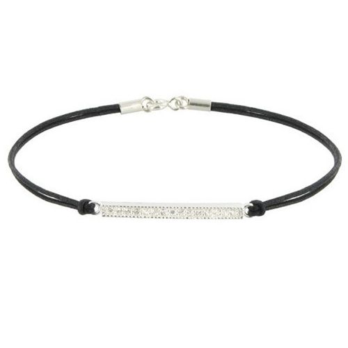 Bracelet Lien Barrette et Strass - Classics - Noir - LES POULETTES BIJOUX - Modalova