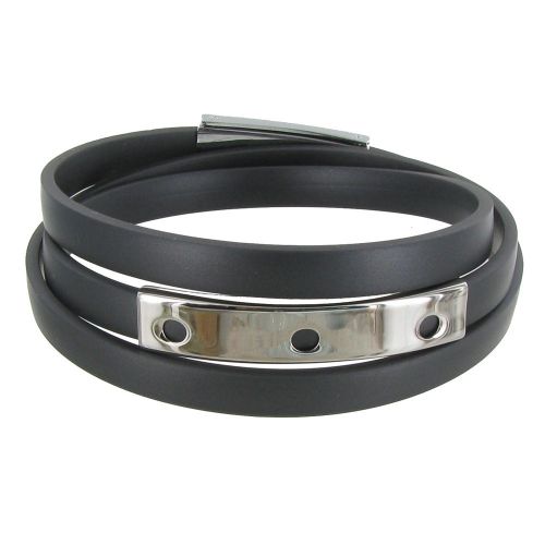 Bracelet Silicone Rectangle et Fermoir Acier - Classics - LES POULETTES BIJOUX - Modalova