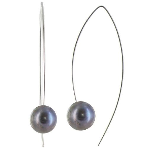 Boucles d'Oreilles Argent 925 Rhodié Perle de Culture 11 mm - Classics - LES POULETTES BIJOUX - Modalova