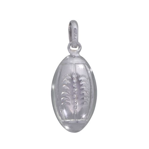 Pendentif Argent Ballon de Rugby - LES POULETTES BIJOUX - Modalova