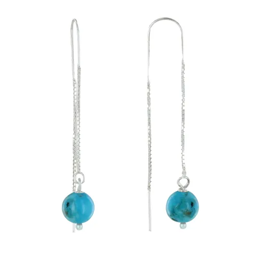 Boucles d'Oreilles Chainette Argent 925 et Perles de - LES POULETTES BIJOUX - Modalova