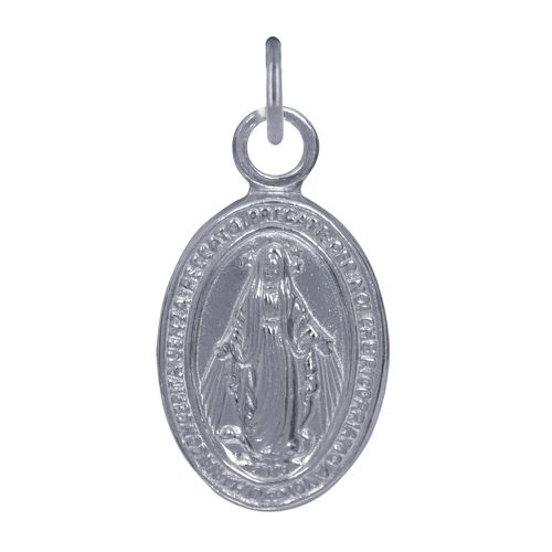 Pendentif Petite Médaille Ovale Vierge Miraculeuse - LES POULETTES BIJOUX - Modalova