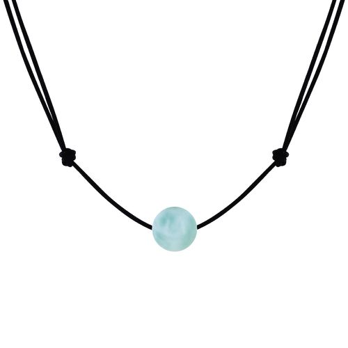 Collier Lien Perle de Larimar - LES POULETTES BIJOUX - Modalova